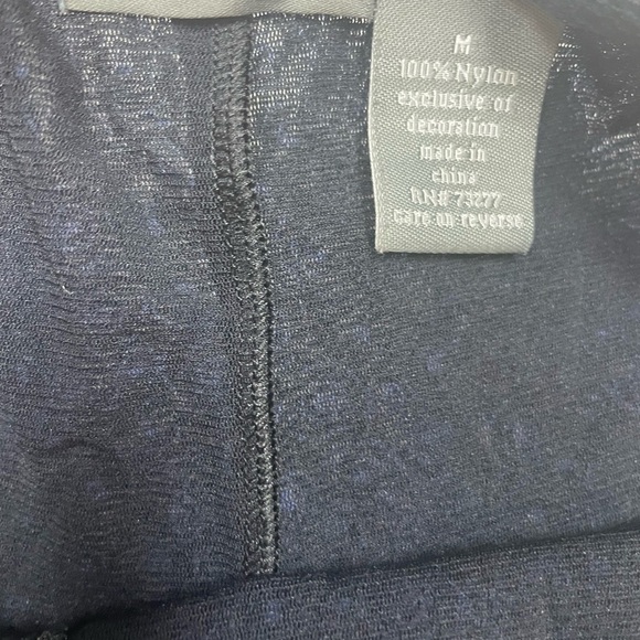 Apt. 9 Navy Floral Women's Two Piece Babydoll Sleepset Medium - Picture 2 of 4